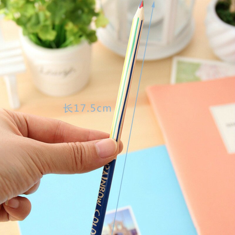 10 stücke vier-farbe Farbe Bleistifte mit sterben Gleichen Kern Malerei Geheimnis Garten Farbe Bleistifte