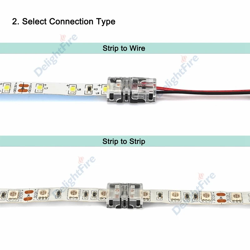 Soldeerloze LED-connector 6 5 4 3 2-pins LED-stripconnectoren voor RGB RGBW SMD 5050 WS2812B LED-strip Lichtdraadaansluiting
