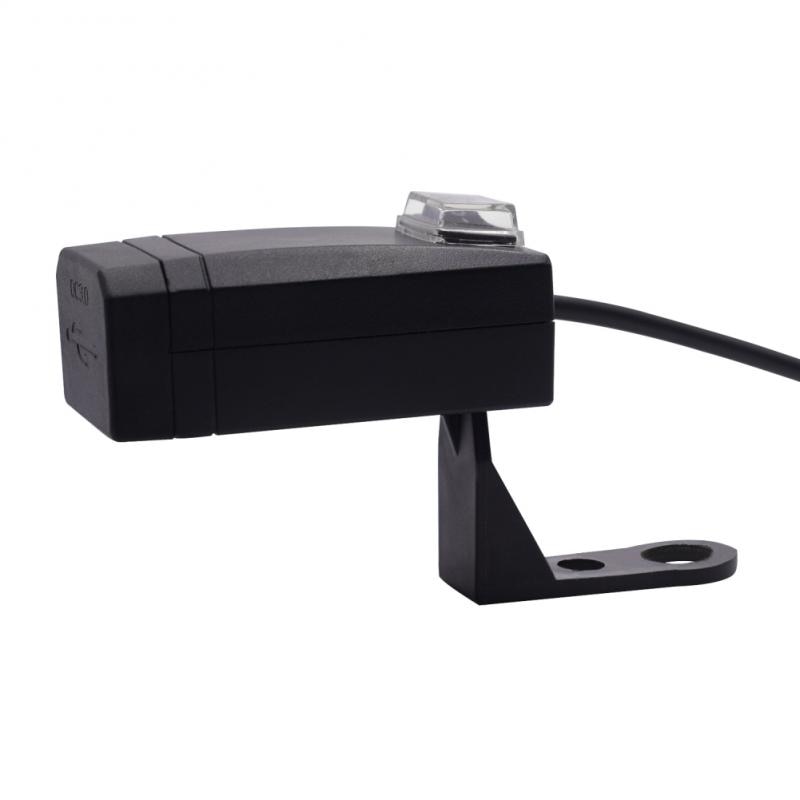 Motorfiets usb-opladeradapter  dc 12v dubbele usb-autolader met schakelaar sigarettenaanstekeraansluiting universeel voor telefoon buiten