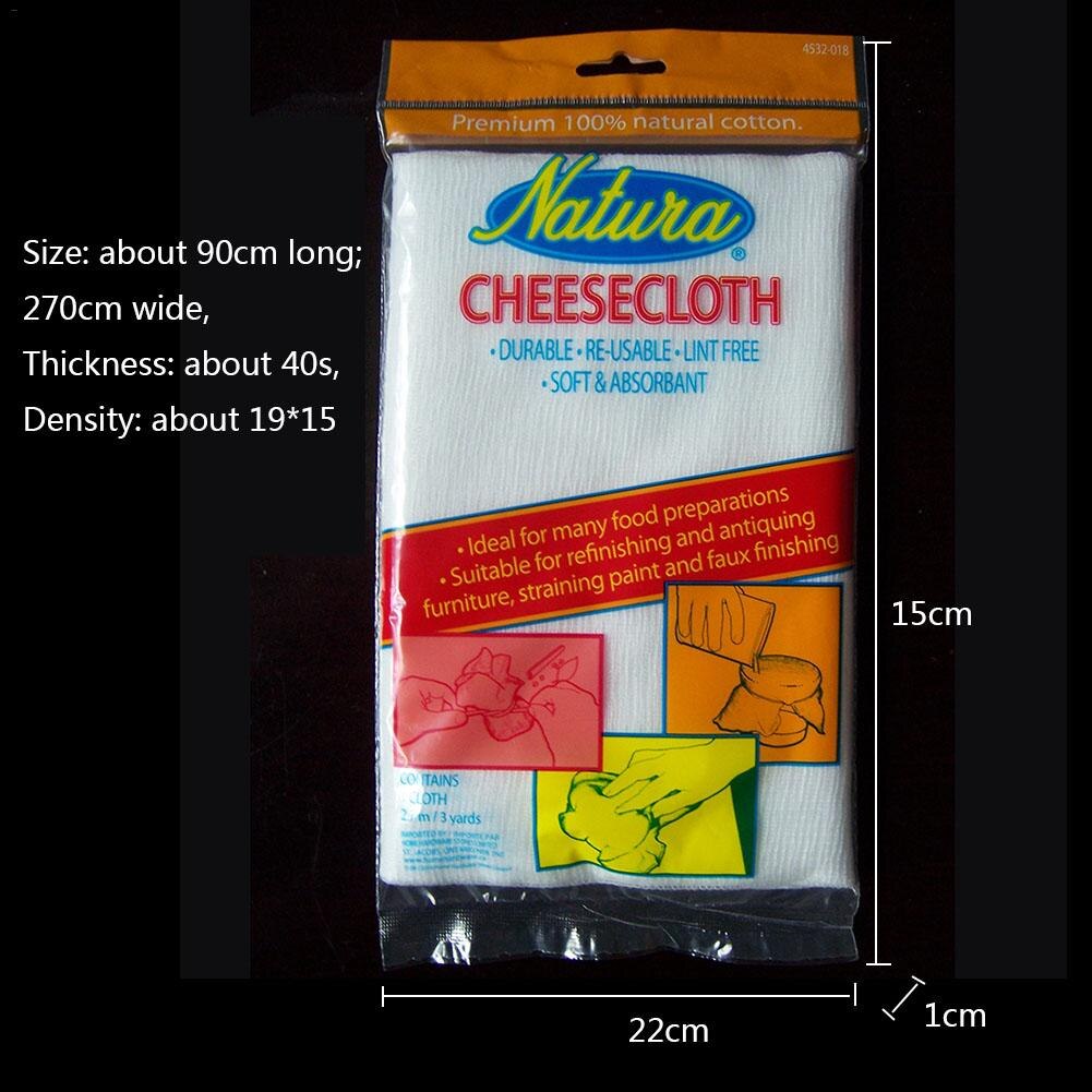 Cheese Cloth Natural Antibacterial Ultra Fine Cotton Filter Gauze Cheesecloth Bean Bread Fabric