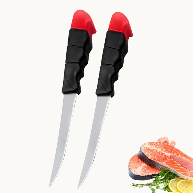 Cuchillo multifuncional de acero inoxidable para deshuesar filete, cuchillos de cocina profesionales, cuchillo para matar pescado, cuchillo para carne, cuchillo para fruta: Verde claro