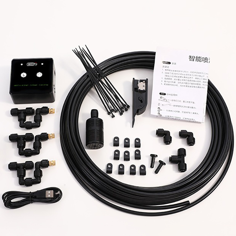 Pulverizador de selva tropical, Control WiFi, niebla automática, sistema de pulverización de sincronización de selva tropical, Kit de temporizador de riego, pulverizador para reptiles, humidificador