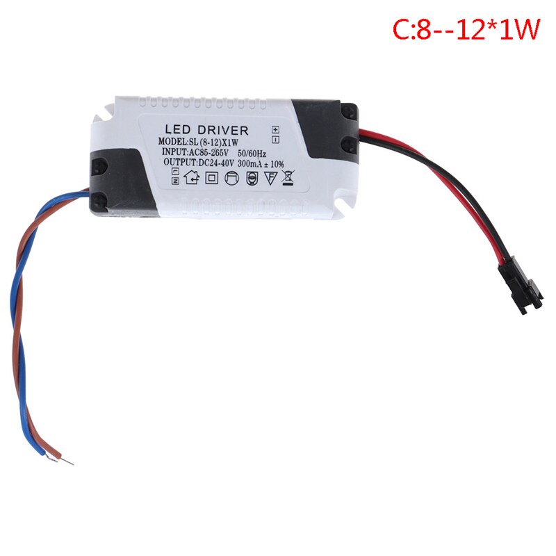 1Pcs 3W-36W Led Driver Licht Transformator Constante Stroom Voeding Adapter: 3