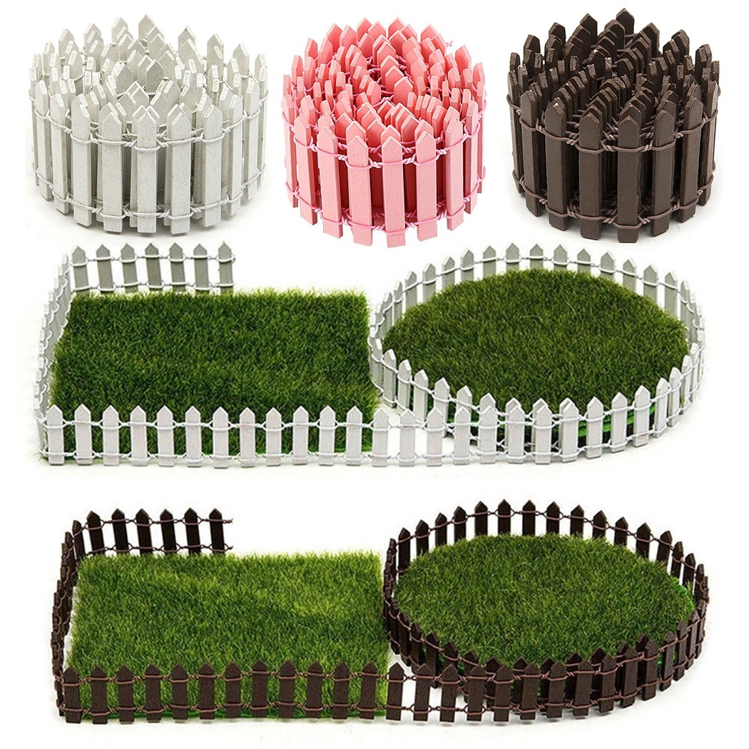 5 x 100cm mini træhegn simulering lille espalier til sukkulenter potteplanter hjemmehave gør-det-selv dekoration