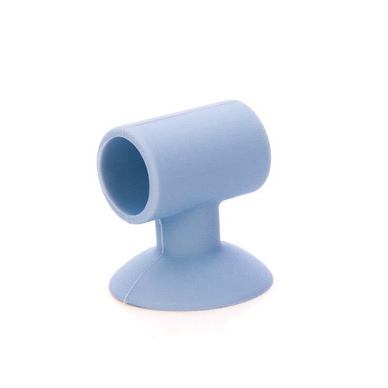 Tope de puerta de goma, Protector de pared, pomo Protector de puerta, rieles de choque, alfombrilla silenciosa para pared detrás de la puerta, almohadilla de choque silenciosa al tacto a prueba de golpes: Blue