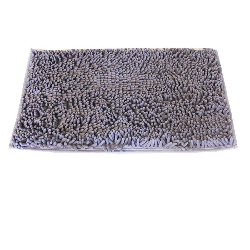 Tapis de bain en Chenille épais bon marché | Tapis de cuisine et de chambre à coucher pour salon, tapis absorbant antidérapant pour porte: Dark gray
