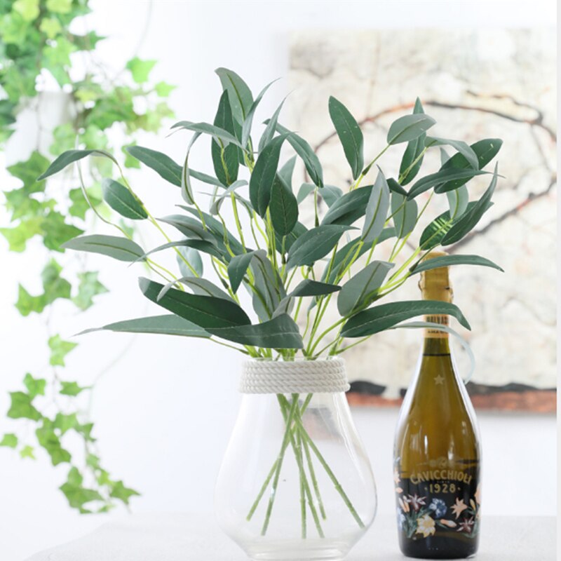 Plants Garden Party Decor Simulation Plant Sprig Eucalyptus Leaves Artificial Flowers Home Decoration Flower Arrangement