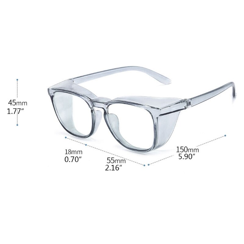 Transparent Vented Safety Goggles Clear Eye Protection Anti Fog Glasses Protective Anti Dust Eyewear Lab Workplace Outdoor Ridin