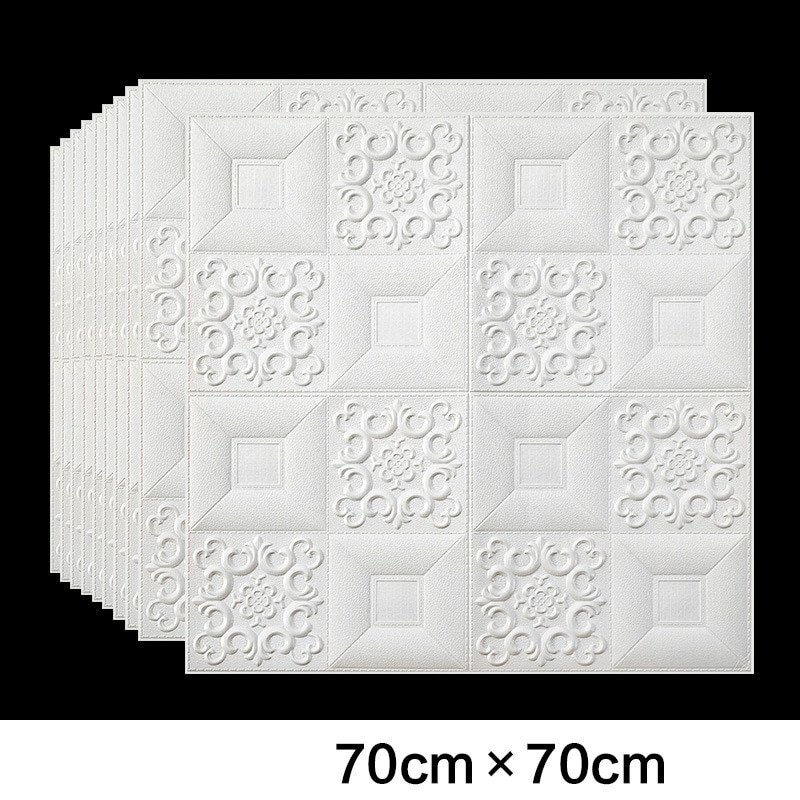 3D Roof Ceiling Wallpaper PVC Waterproof Self-adhesive Foam Wallpaper Living room Bedroom Roof Ceiling Contact Paper Decor Decal