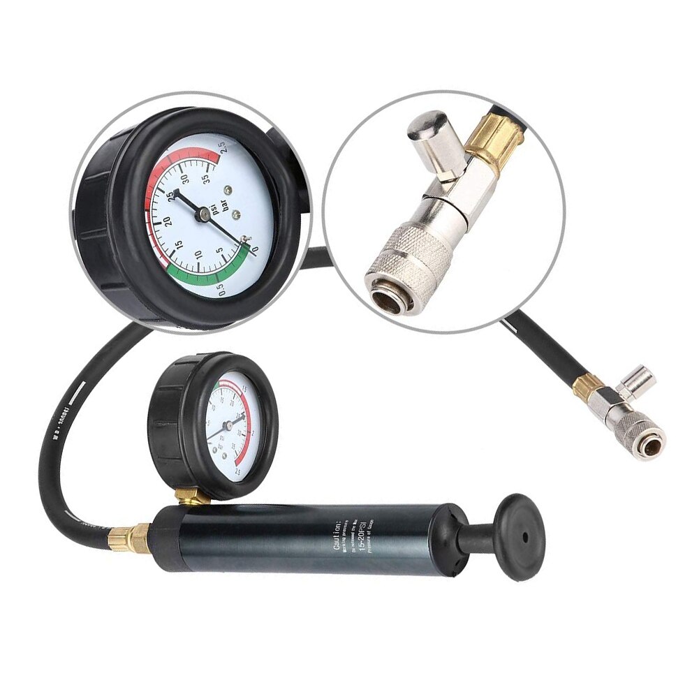 Water Tank Tester Lekdetector Automotive Auto Koelsysteem Manometer Radiator Adapters Zwart