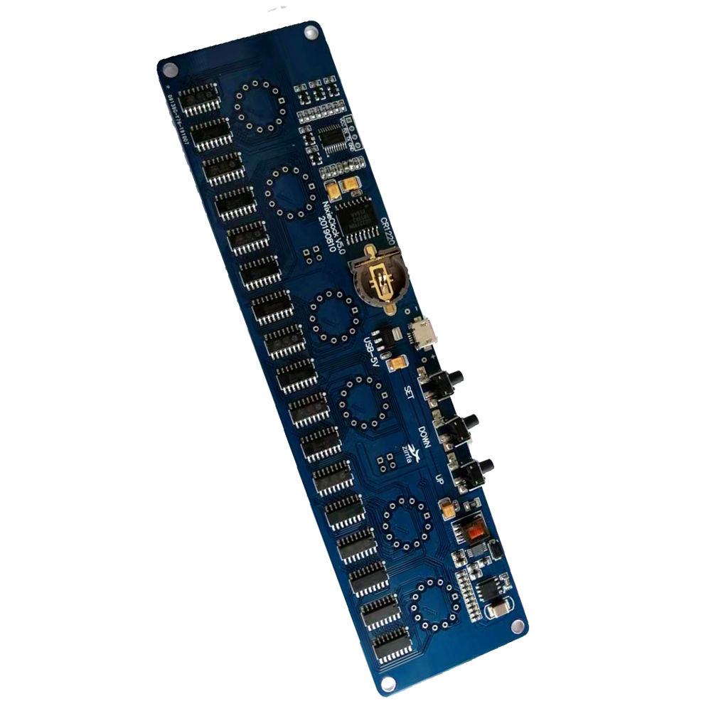 Kit de circuit imprimé d'horloge numérique à LED Nixie, horloge à tube bricolage, , PCBA, sans tubes, In14