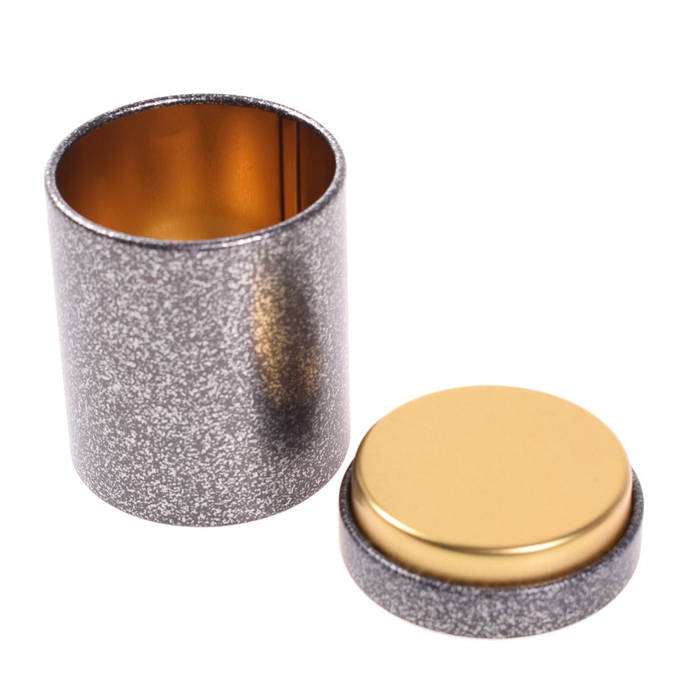 Mini blikken opbergdoos, ronde vorm, afgesloten pot, blikken, koffie theeblik, thee ijzeren doos, blikken container voor huisdecoratie, theeservies