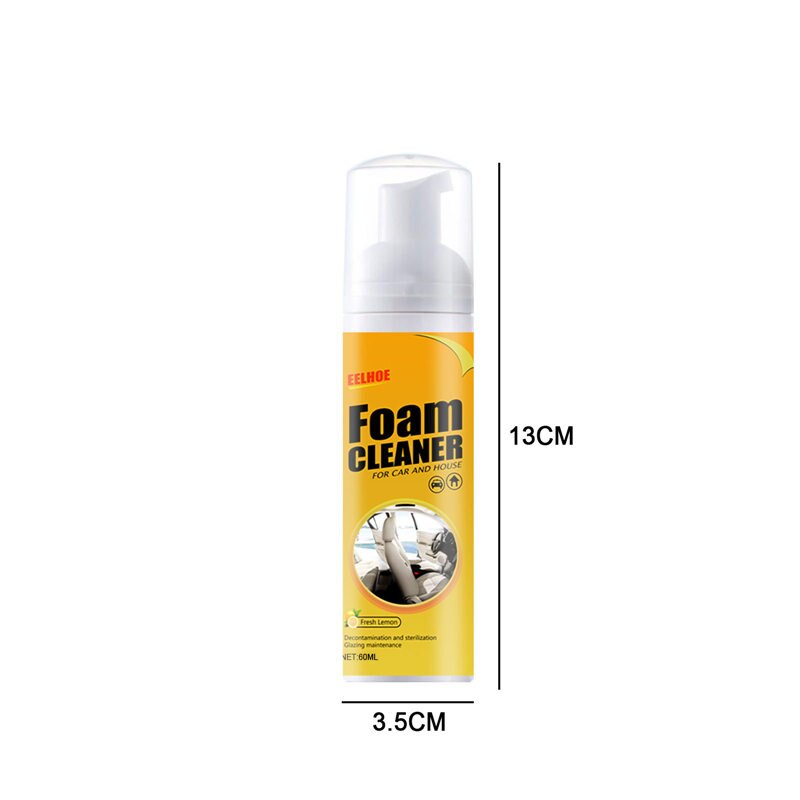 100ml Foam Cleaner Rust Remover Multi-purpose Car Seat House Sofa Clean Tools For Auto Interior Detailing Care Accessories U3: 60ML