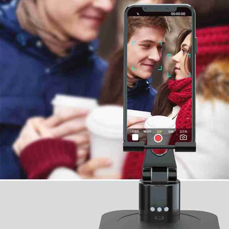 Selfie Stock Folgenden Schießen Gimbal 360 Grad Drehung praktisch-Verfolgung 3D Automatische Kamera Halfter Einstellbare Gesicht Live C1X4