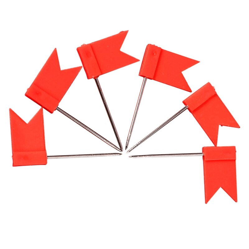 200 Pcs Flag Shaped Map Pins Cork Notice Board Drawing Pins Push Pin , 100 Pcs Red With100 Pcs Green