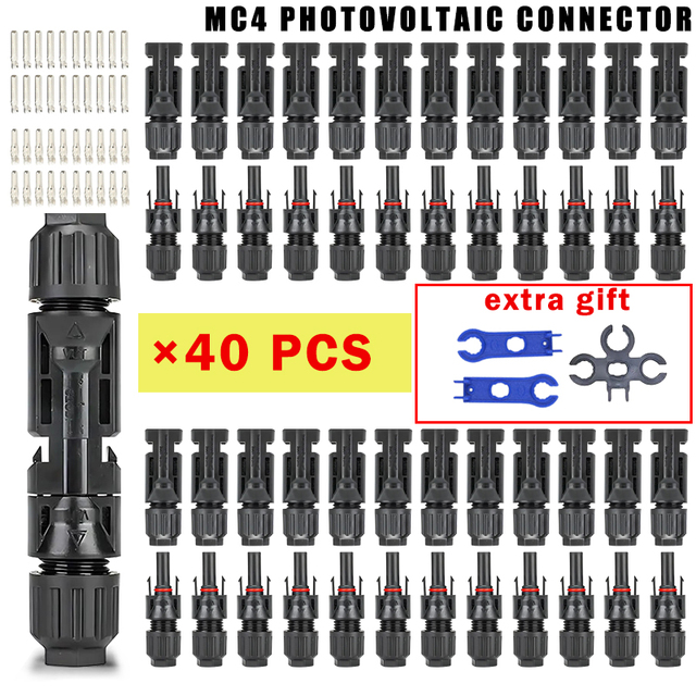 10/20/50/400/1000 pcs Photovoltaik Solar Connector Kit Stecker 2.5 V 30a Anschlüsse für Solarmodule PV/MC Kabel/4/6mm ²: Lavendel