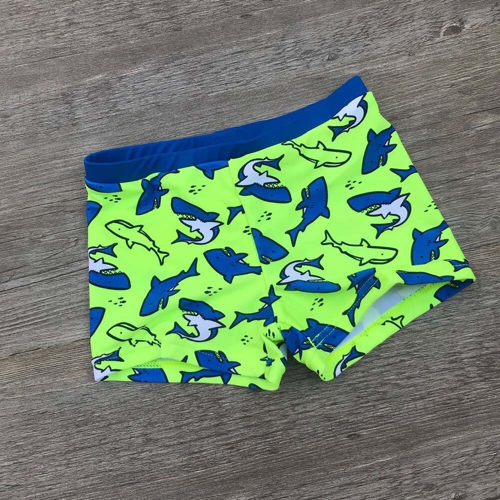 Grappig Printing Kid Kinderen Jongens Bodems Cartton Print Stretch Strand Korte Outdoor Snel Droog Badmode Shorts Плавки Детские