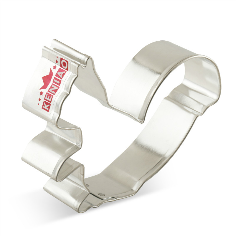 Keniao woodland cookie cutter - igelkott, räv, uggla, kanin, ekorre - djurkex bröd smörgåsform - rostfritt stål: Ekorre