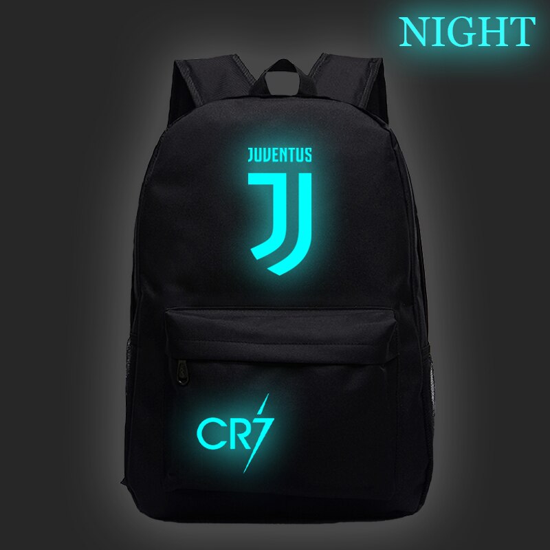 Cristiano Ronaldo CR7 Luminous Backpack Students Boys Girls Bags Schoolbag Teens Daily Rucksack for Kids Teens: 4