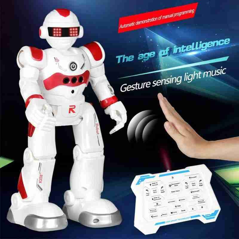 Robocop Remote Control Robot Infrared Induction Intelligent And Electric Education Dancing Children's Singing Early Toys C0Q4