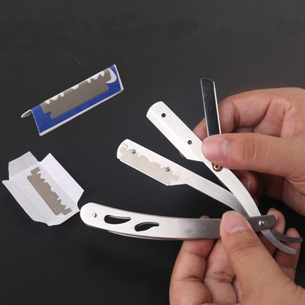 Men Shaver Foldable Handle Barber Straight Razor S... – Vicedeal