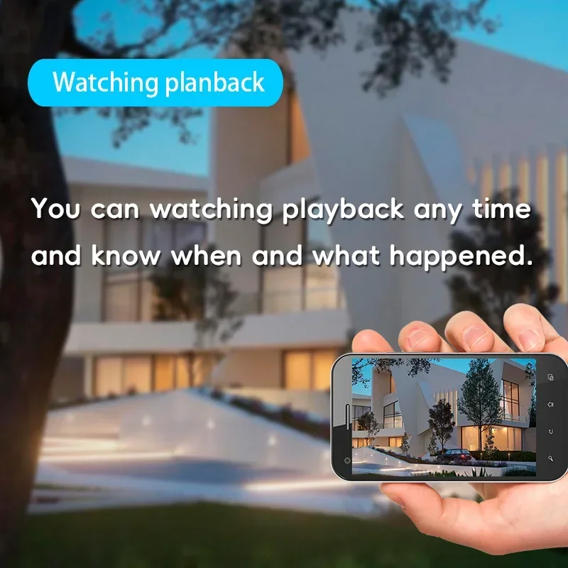 8MP 4K WIFI IP Camera PTZ Outdoor Dual Screen AI Human Detection Dual Lens Two-way Audio CCTV Video Security Camera V380 APP