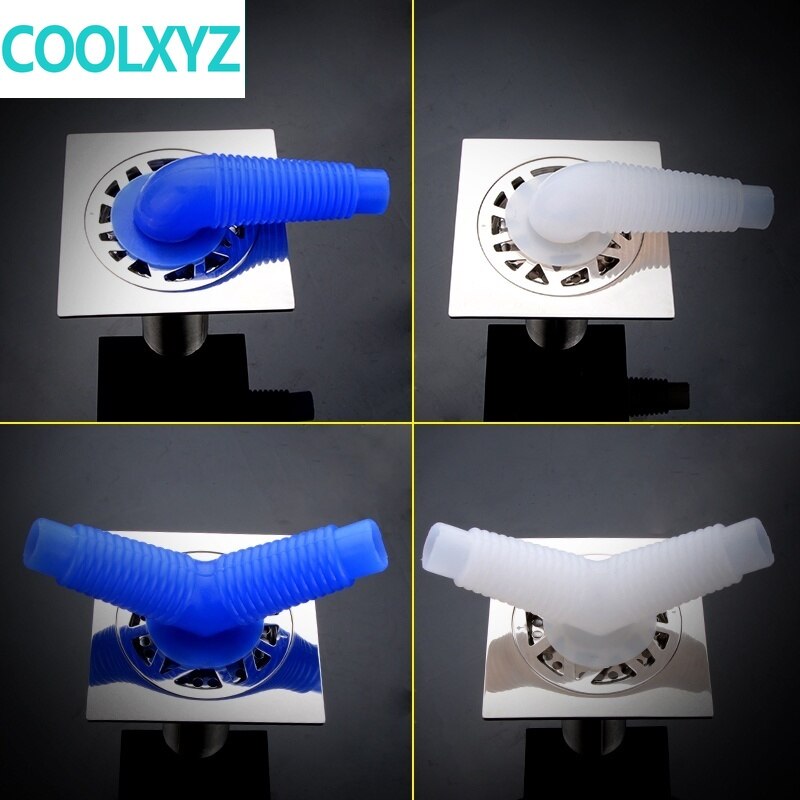 Silikonowy odpływ podłogowy trójnik łazienka pralka umywalka zmywarka spustowy trójnik kolanko wspólne armatura