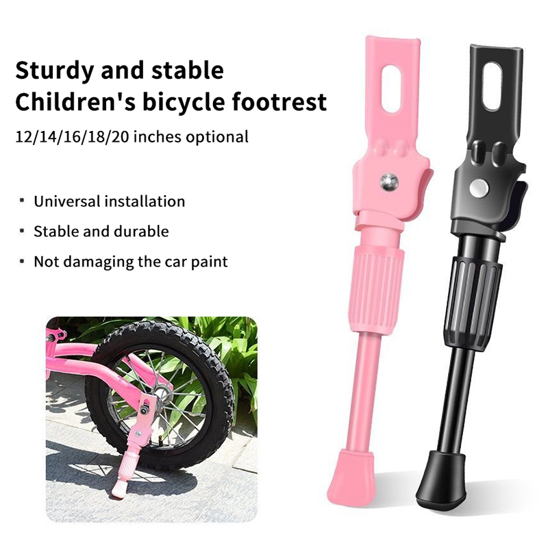 Betrouwbare kinderfietsstandaard, zware zijmontage voor 12 14 16 18 20 inch wielen