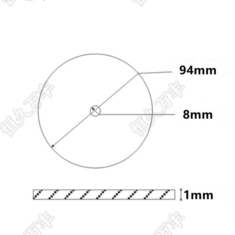 Dial clockwise round piece 360 degree stainless steel measuring instrument 94x8x1