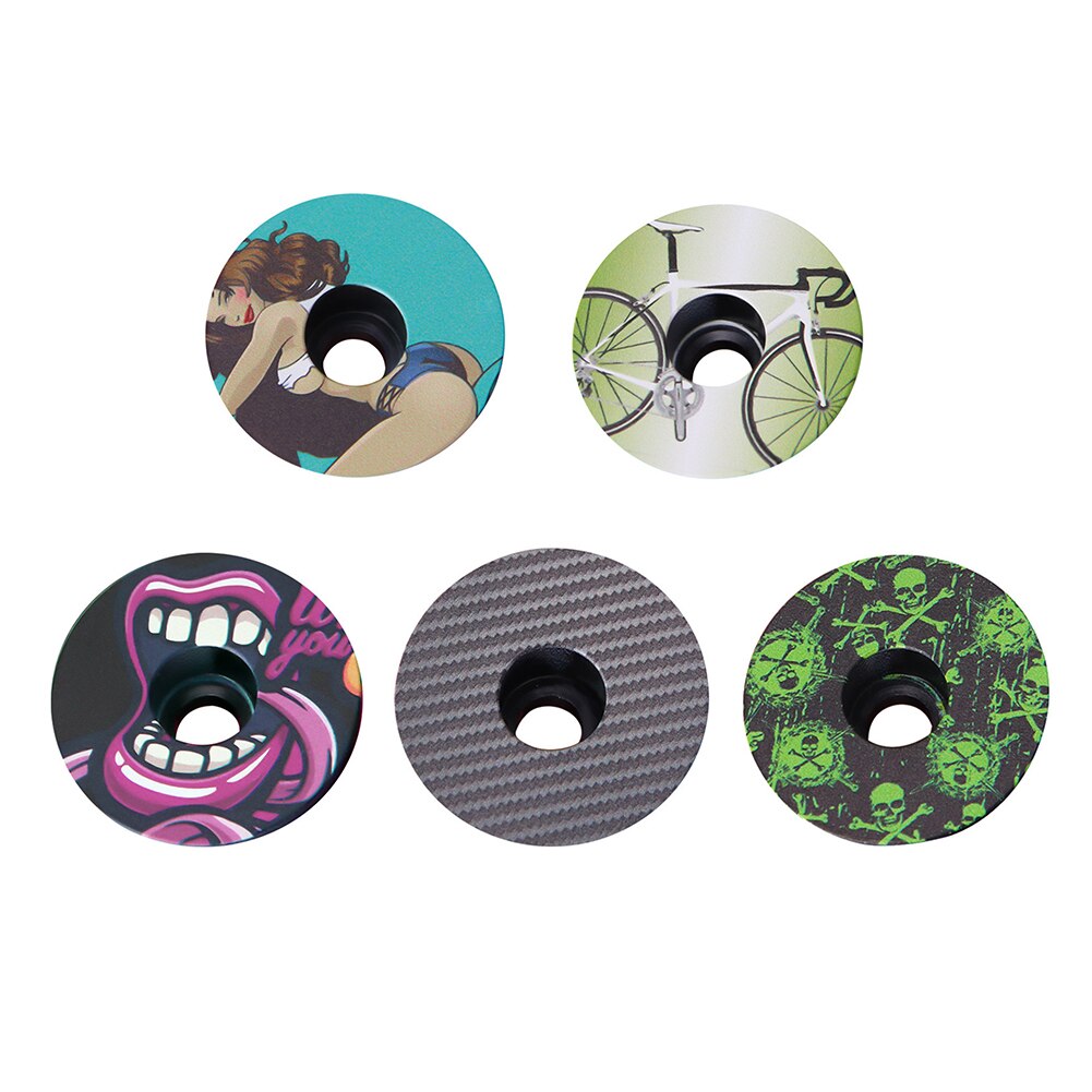 Fiets Headset Top Cap Threadless Stem Cover Road Mtb Stuurpen Accessoires Headset Top Cap Cover Voor 28.6Mm Vork buis