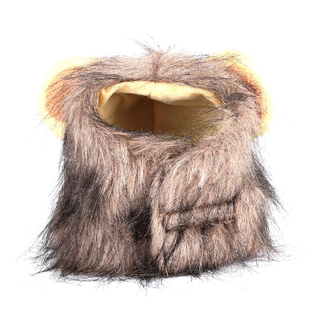 Perruque en crinière de Lion pour animaux de compagnie, chapeau, chat, mignon, décoration de noël, chien, chapeaux, Festival, fête, accessoires pour animaux de compagnie