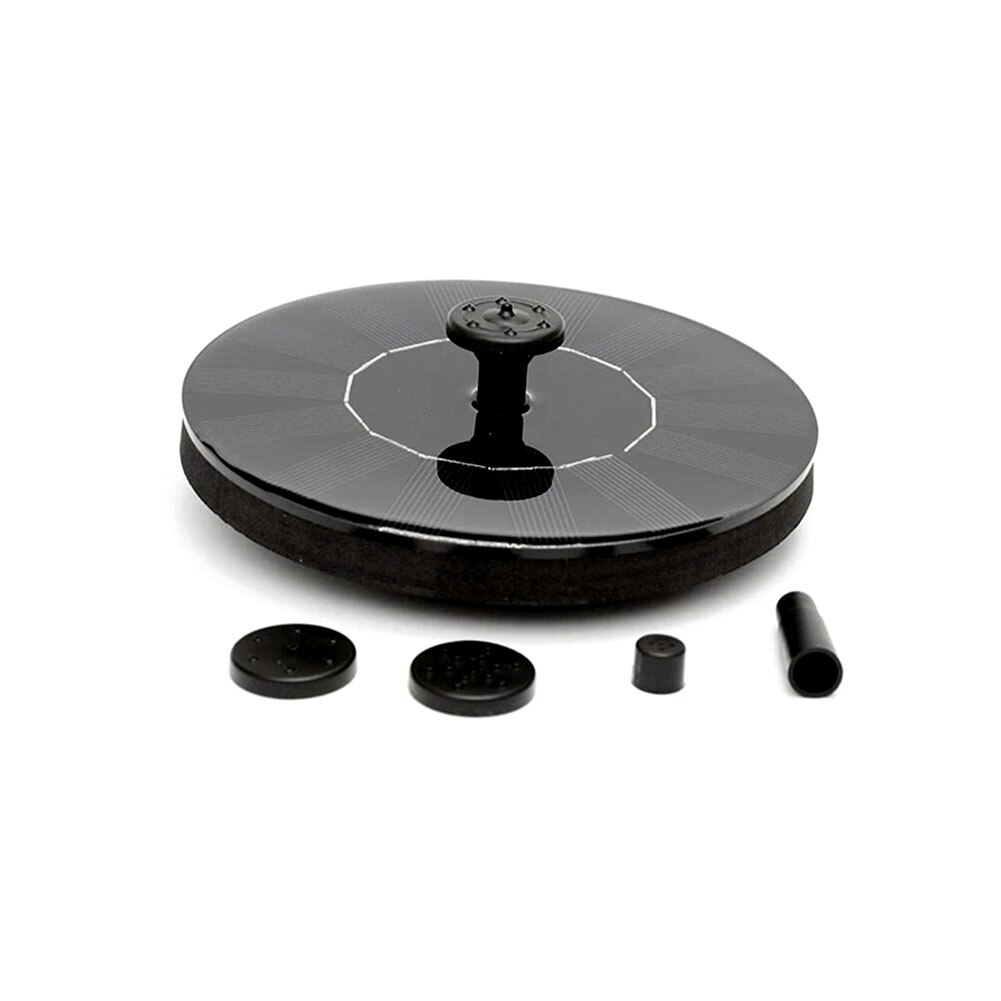 1 zestaw mini okrągły 1W fontanna solarna pompa wody basen wystrój krajobraz zewnętrzny ogród staw rozpylać robić samochodu oczko wodne akwarium 6V Dia 13cm