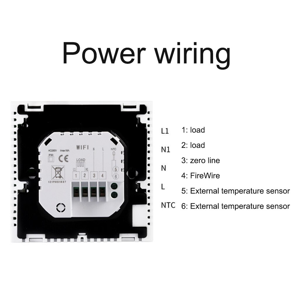 Wireless Wifi APP Control LCD Display Smart Temperature Room Heating With Backlit Home Regulator Digital Thermostat Programmable