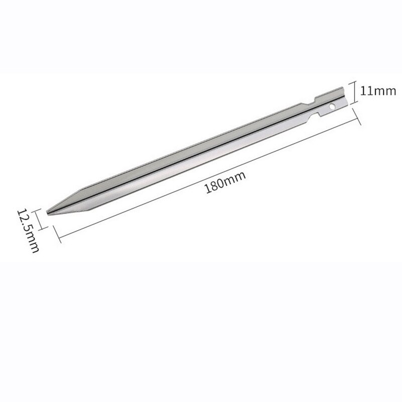 18cm tältpinnar tältpinnar i aluminium spik för camping tältrep ultralätt tälttillbehör utrustning utomhusresor