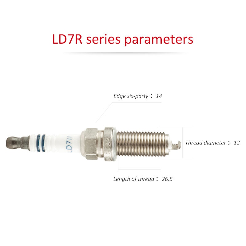 4pcs/lot China original TORCH spark plugs LD7R series LD7RTI/LD7RIU/LD7RTIP/LD7II for NissantoyotaMazdaRenault Ssangyong
