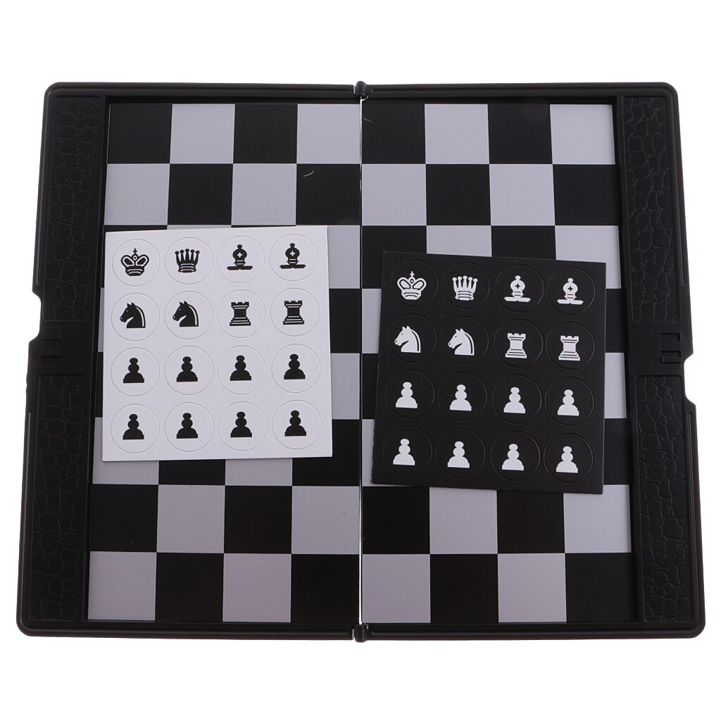 Foldable Mini Travel Magnetic Chess Folding Portable Wallet Set Board Games