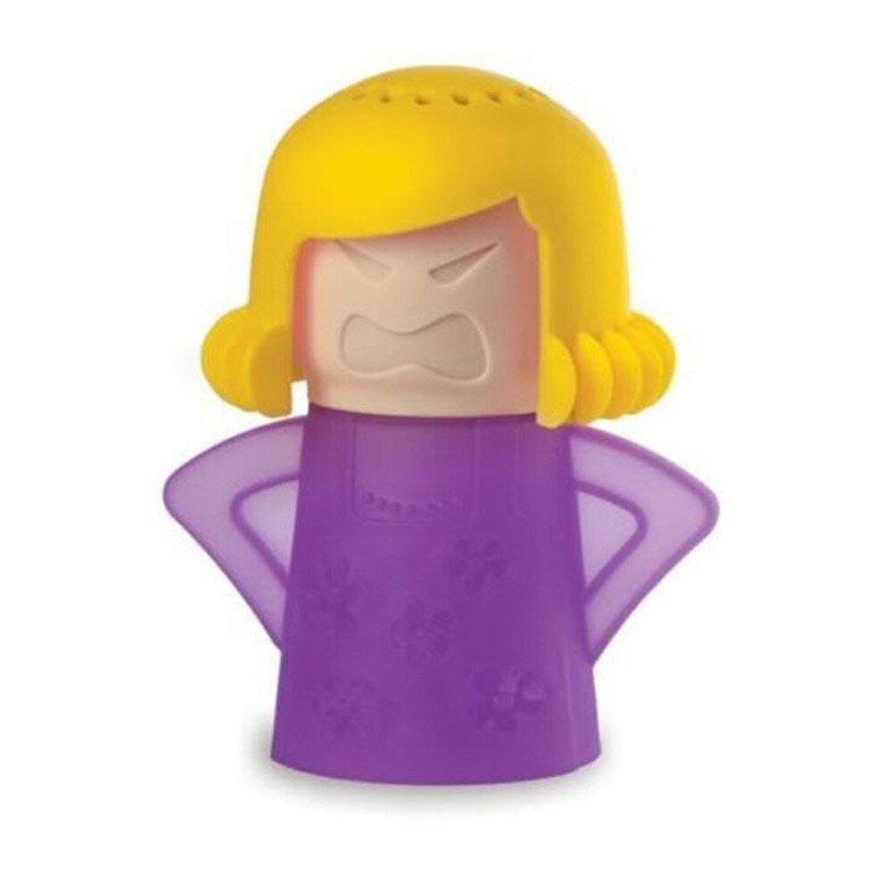 Kitchen Mama Angry Microwave Cleaner Easily Clean Microwave Oven Steam Cleaner Kitchen Refrigerator Cleaning: violet