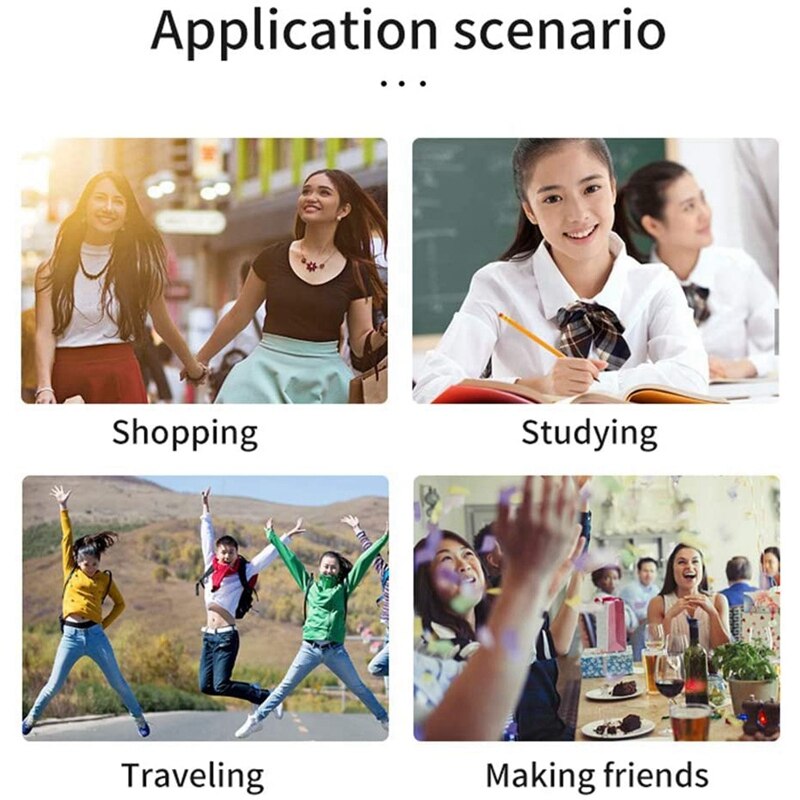 Traductor portátil K6, traductor de voz instantáneo en tiempo Real para reuniones de negocios, viajes de aprendizaje