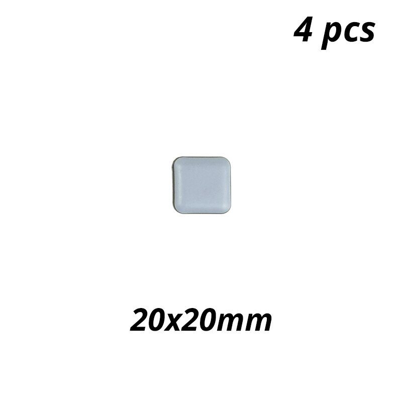 Magic Furniture Easy Sliders Felt Pad Rubber Feet Floor Protector Chair Pad Round Glides Seat Leg Protectors Table Pads: Square 20x20mm 4pcs