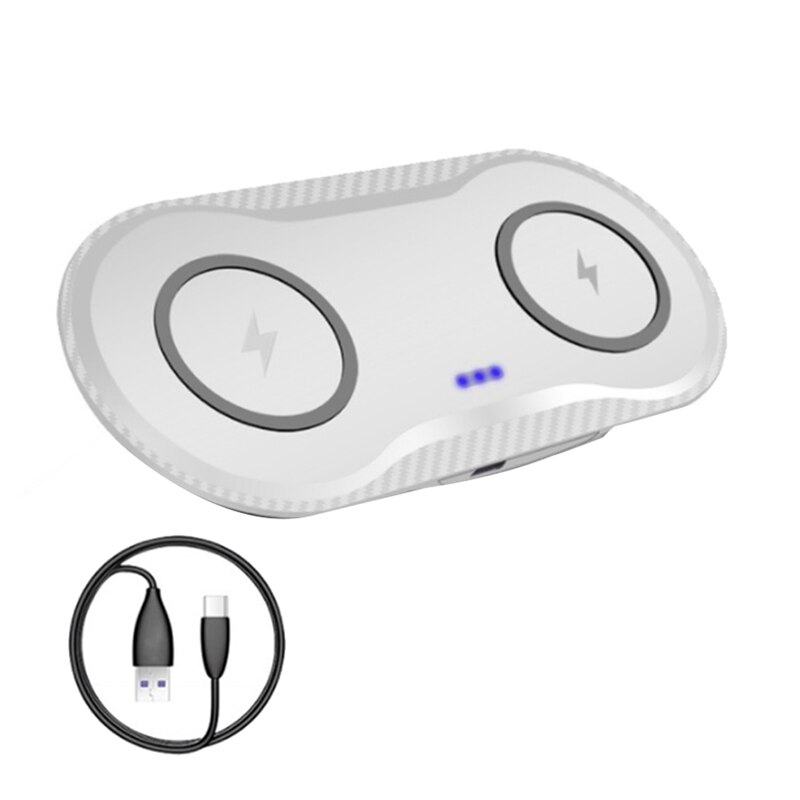 30w schnelle kabellose ladegeräte für iphone 12, 11 xs xr ,  x 8 pro , 2 in und 1 kabelloses dual-ladepad: Weiß