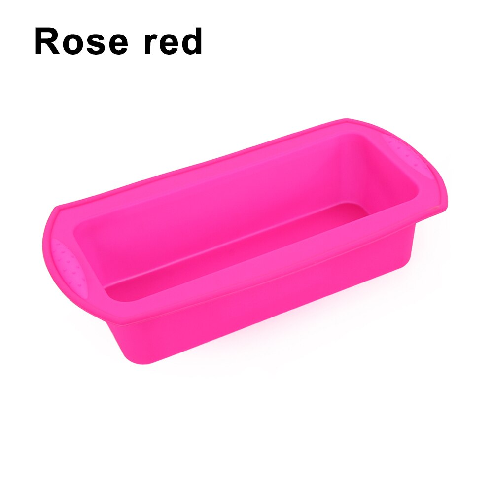 1/2PCS Oval Shape Cheesecake Baking Bread Pan Non-stick Aluminum Alloy DIY Toast Cake Mold Tray Kitchen Gadgets: rose red