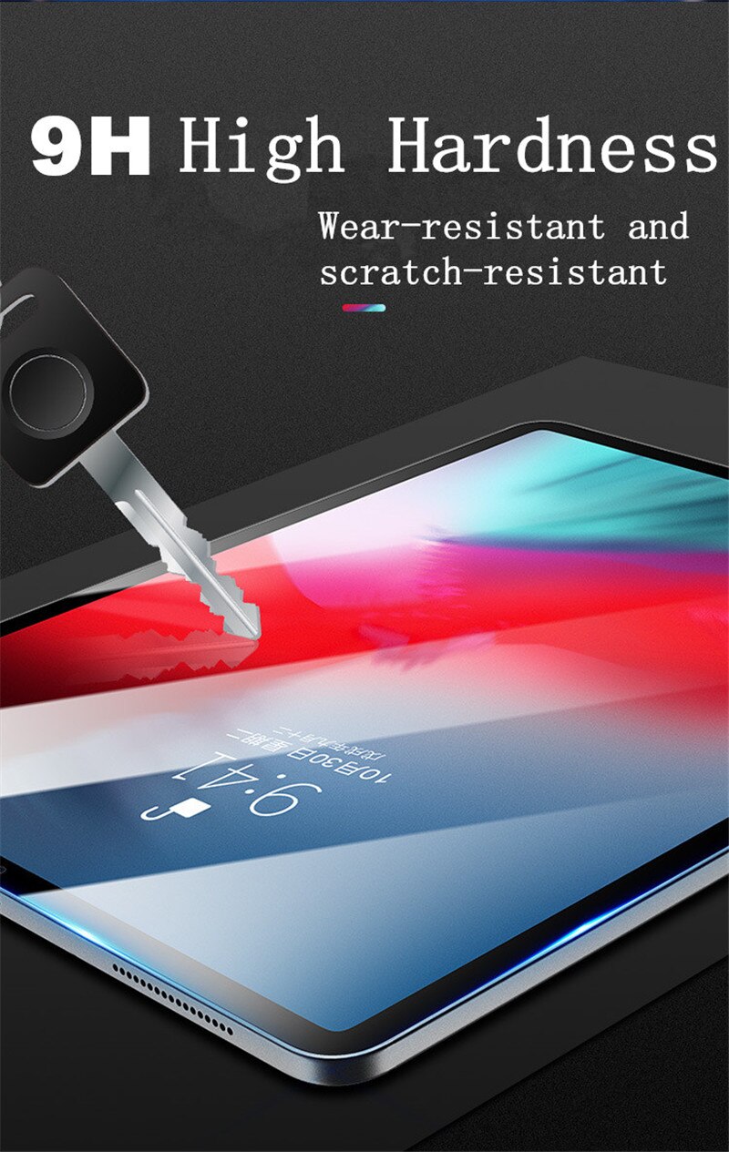 Tempered Glass for iPad 10.2 9.7 10. 5 10.9 11 iPad 8 7 6 5 Air 4 3 2 Mini Protective Glass iPad Screen Protector
