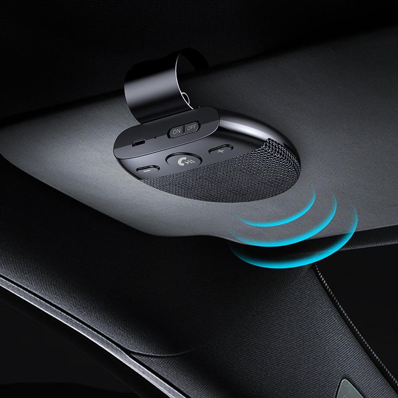 Trådlös blue-tooth bilhögtalare handsfree-sats handsfree bluetooth multipoint högtalartelefon solskydd blue tooth biltillbehör