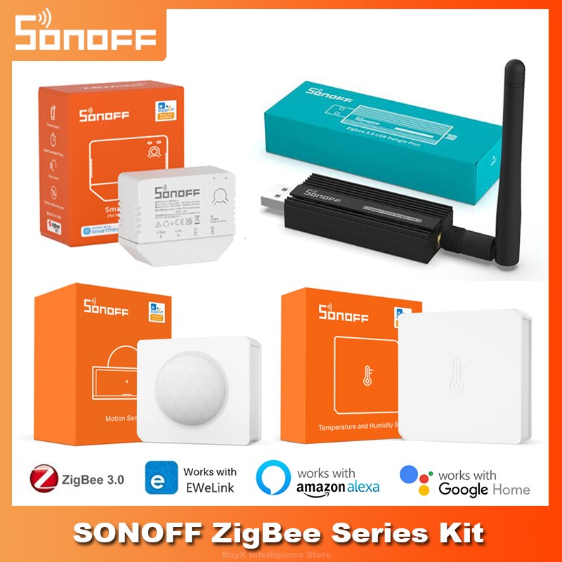 SONOFF ZigBee Bridge Smart Switch / Motion Sensor / Temperature Sensor Smart Home Via eWeLink Alexa Google Home ZigBee Gateway