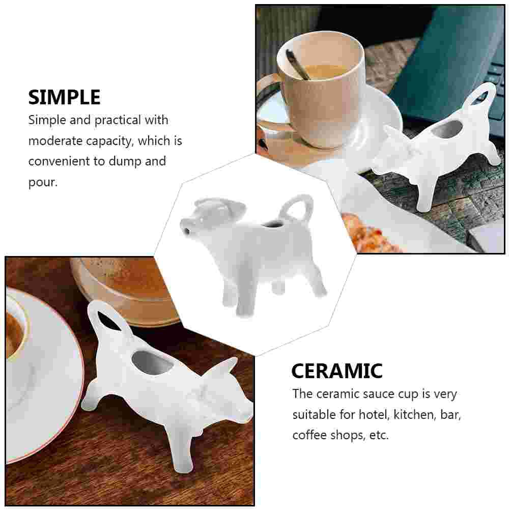 2pcs Pitchers Decorative Jug Restaurant Pitcher Ceramic Pitcher for Restaurant Kitchen Home