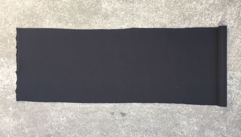 2,5 MM de espesor negro SRB material de tela de neopreno 45CM * 137CM pieza