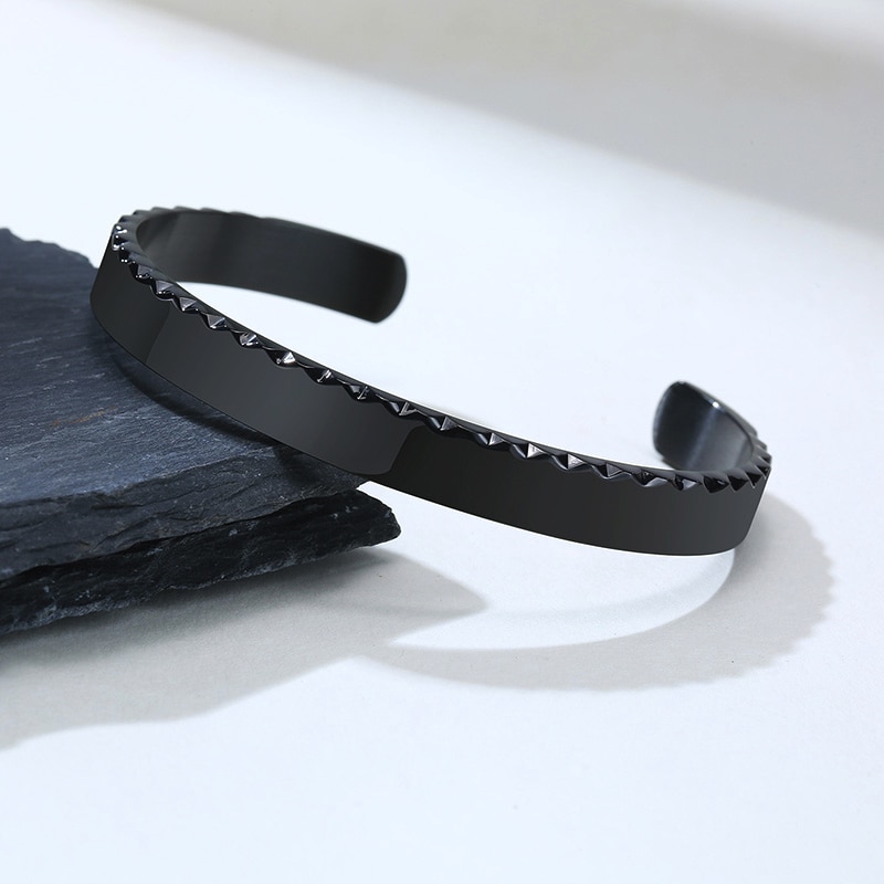 GETRIEBE MANSCHETTE ARMREIF FÜR MÄNNER EDELSTAHL ARMBAND