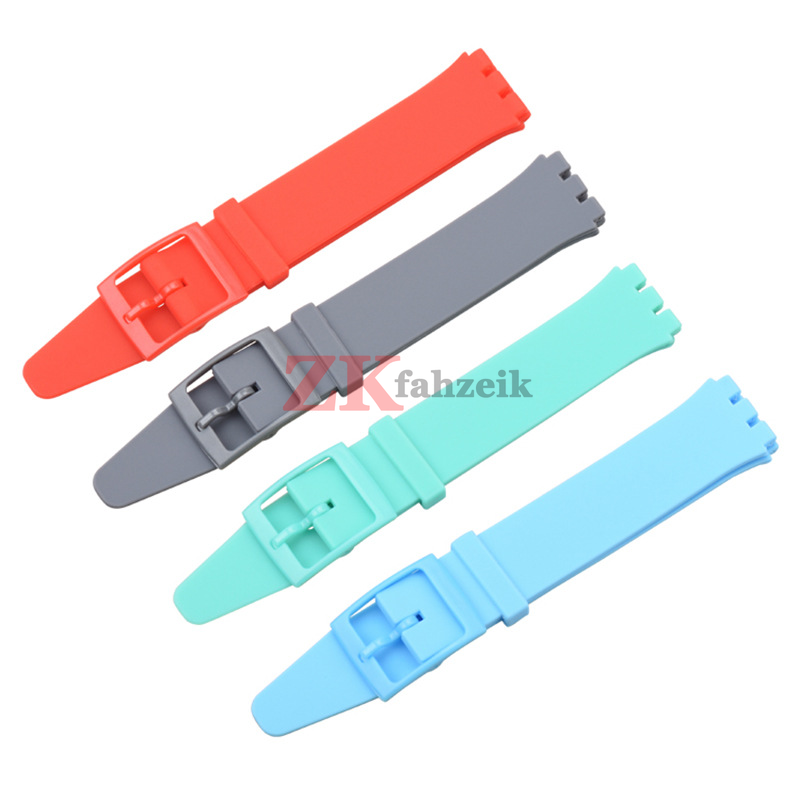 Silikonarmband für Swatch-Uhrenarmband, 16 mm, 17 mm, 19 mm, 20 mm, wasserdicht, weiches Gummi-Uhrenarmband, Handgelenk-Armbinde, Gürtel