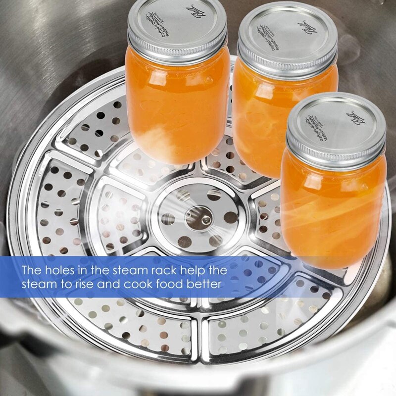 2Pcs Stainless Steel Pressure Cooker Canner Rack Steamer Rack for Canning ,for Presto &All-American Pressure Cooker