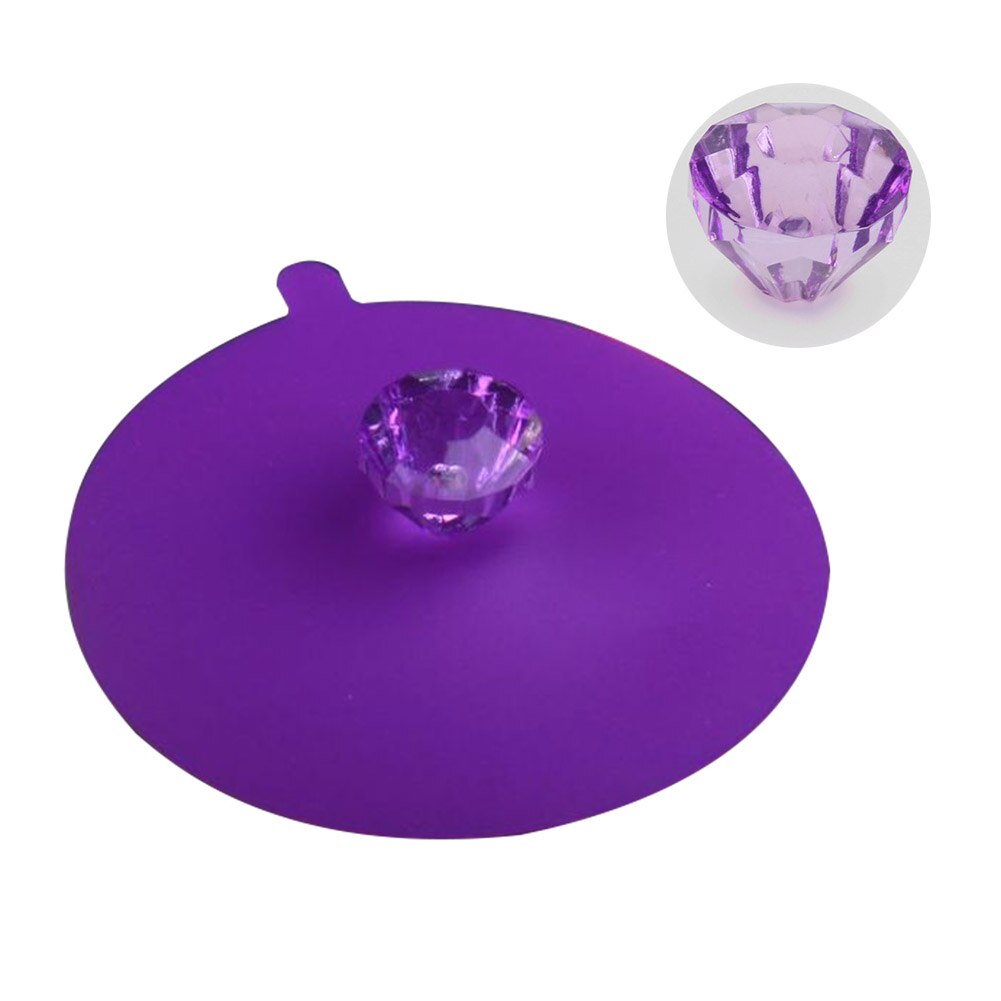 Reusable Silicone Coffee Mug Cup Cover Heat-resistant Water Lid Dust Prevention Seal Leak Proof Glass Cup Lid Cover Kitchen Tool: VT